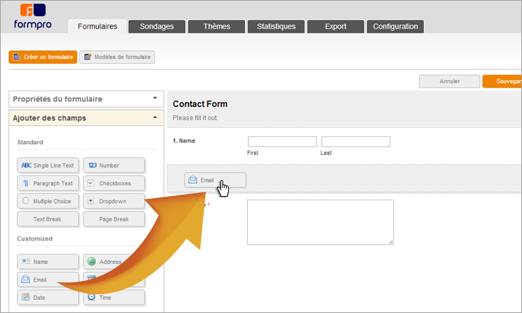 Création de formulaire